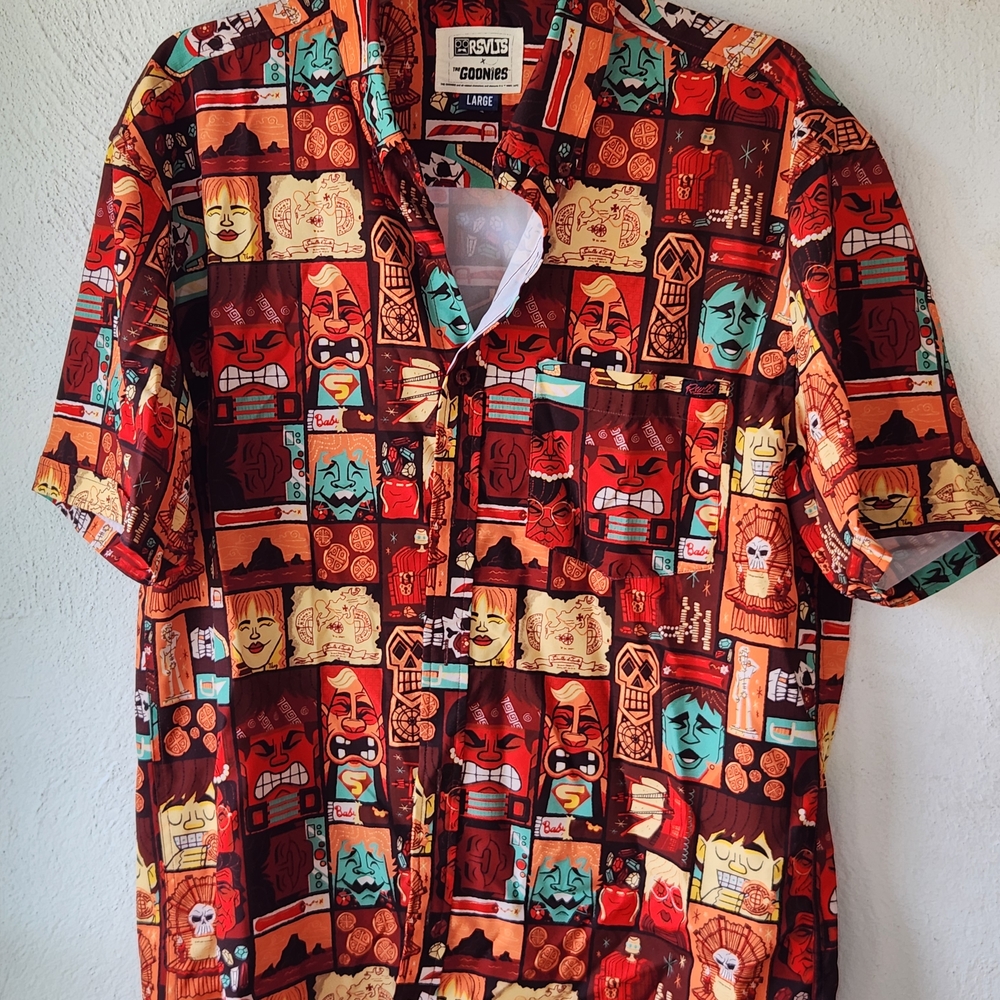RSVLTS Vintage Goonies Button Down Shirt Large